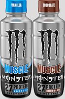 Monster Muscle Protein Energy Shake 12 - 15oz Bottles (2 Flavor Combo)