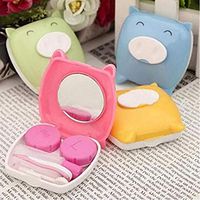 Etuoji Travel Portable Lovely Piggy Contact Lens Case Storage Box With Mirror Tweezer Cases