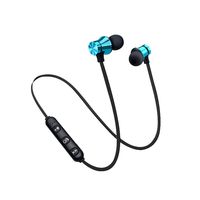 chenqiu Bluetooth 4.2 Stereo Earphone Headset Wireless Magnetic in-Ear Earbuds Headphone with Mic