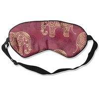 WUGOU Sleep Eye Mask Classical Elephant Lightweight Soft Blindfold Adjustable Head Strap Eyeshade Travel Eyepatch