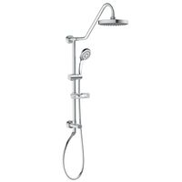 PULSE ShowerSpas 1011-III-CH Kauai III Shower System, with 8" Rain Showerhead, 5-Function Hand Shower, Adjustable Slide Bar and Soap Dish, Polished Chrome Finish