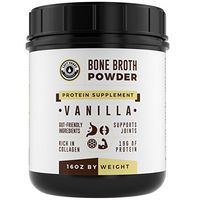Bone Broth Protein Powder Vanilla 16Oz, Grass Fed - Non-GMO, Gut-Friendly, Dairy Free Protein Powder, Left Coast Performance