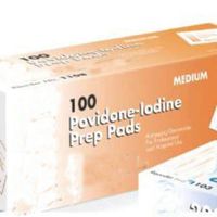 PVP Prep Pad. Case of 1000 Pads 2.5 x 1.75 inch for venipuncture, pre-op prep, Minor invasive procedures. Non-irritating & Non-stinging. Non-Woven Gauze. Individually Packaged. Povidone Iodine 10%.