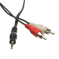 3.5mm Stereo to RCA Audio Cable, 3.5mm Stereo Male to Dual RCA Male (Right and Left), 25 Foot