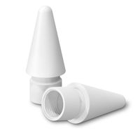 Replacement Tip for Apple Pencil, ZHIKE Sensitive Stylus Pencil Pen Tips Compatible for iPad Pro Pencil 1st/Pencil 2 (White, 2 Packs)