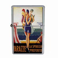 Perfection In Style Wind Proof Dual Torch Refillable Lighter Vintage Art Deco Design 002