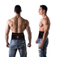 Copper Compression Gear Premium Fit Back Brace Lower Lumbar Support Belt. Adjustable for Men and Women. Comfortable Copper Infused Back Wrap Perfect for Working or Playing Sports (Waist 28" - 38")