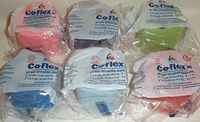 ANDOVER CO-FLEX NL 2"x5Yds Color 6-PACK Cohesive Flexible Elastic Latex Free Bandage Compression Self Adherent Wrap Bright Neon Purple Yellow Blue For Children Animals Pets Cats Dogs Horses 5200CP