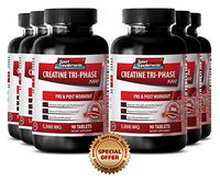 Creatine hcl - Creatine Tri Phase 5000 Mg - Volumizing effect (6 Bottles - 540 Tablets)