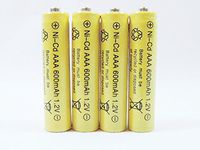 Solar Light AAA Ni-CD 600mAh Rechargable Batteries (Pack of 4)