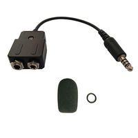 General Aviation to Helicopter Headset Adapter Adapt Your GA Headset to a Helicopter with U174U Plug Free with Super high Density Sponge with O Ring which Suit for David Clark, Avcomm,ASA and ect on