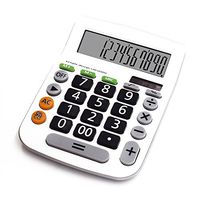 HOMEFUN Calculator, Electronic Desktop Calculator with 12 Digit Large Display, Dual Power Solar and Battery Business Office Calculator