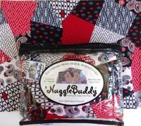 'NUGGLEBUDDY NEW! Microwavable Moist Heat & Aromatherapy Organic Rice Pack. Trendy Metro Patchwork Fabric with SPEARMINT EUCALYPTUS Aromatherapy!