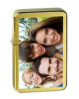 Hat Shark Personalized Custom Full Image 3D Color Printed Vector KGM Thunderbird Vintage Lighter Groomsmen, Wedding, Anniversary, Birthday, Gift - Multiple Colors (Vintage Brass)