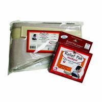 Relief Pak 11-1301 Moist Heat Pack and Cover Set, Neck Contour Pack with Foam Fill Pocketed Cover