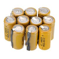 WINDMAX Yellow 12PCS 1.2V 2/3AA 600Mah Ni-CD Rechargable Batteries
