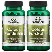 Swanson Coleus Forskohlii 400 mg 60 Caps 2 Pack