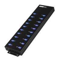 Sipolar Industrial 20-Port USB 2.0 High Power Hub with up to 1A Charging Current per Port