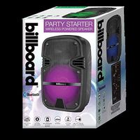 Billboard Party Starter Wireless Bluetooth Powered Speaker with LED Light Display