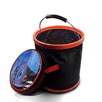 XFTOPSE Folding Bucket Portable Fishing Bucket,12L Folding Bucket Folding Bucket Car with Large Car Wash Bucket Portable Folding Bucket Multi-Function Outdoor Fishing Bucket
