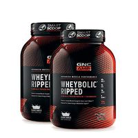 GNC AMP Wheybolic Ripped Whey Protein Powder - Classic Vanilla, Twin Pack, 22 Servings Each, 40 Grams of Protein