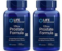 Life Extension Ultra Prostate Formula Comprehensive Support for Aging Prostate Glands - Non-GMO Dietary Supplement (60 Softgels) Pack of 2