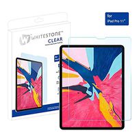 Whitestone Hodoo Glass Screen Protector for iPad/iPad Pro 11 inch, Clear Tempered Glass, Ultra Sensitive, Face ID and Apple Pencil Compatible - 1 Pack