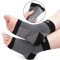 Dr. Foot's Compression Arch Support Sleeves Socks with Comfort Gel Pads for Men & Women, Relief for Plantar Fasciitis, Flat Feet, Foot and Heel Pain (L - Men's 8-11.5 | Women's 10+)