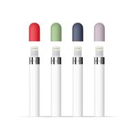 FRTMA for Apple Pencil Cap - 4 Colors Combo, Midnight Blue, Lavender, Mint, Red