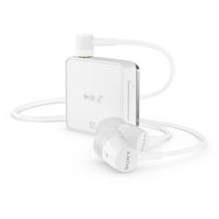 Sony Hands Free Clip Bluetooth Headset for Universal/Smartphones - White
