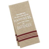 Make Your Own Happiness Bar Towel Kitchen Linens