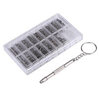 1000Pcs Screws and Nuts Assortment Glasses Repair Tool Kit for Watch Eyeglass Sunglass Spectacles Repair Tool
