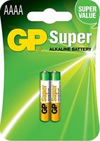 2 Pack of GP AAAA Alkaline Batteries. Fits Streamlight Flashlights
