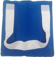 Therapist’s Choice® Soft to The Touch Felt Covered Cold Pack with repositionable Hook-and-Loop Fastener Positioning Strap, Large 13"x12" (1 Cold Pack)