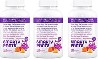 SmartyPants Adult Complete Plus Fiber: Multivitamin, Omega 3, Vitamin D, 180 Count (Pack of 3)
