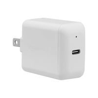 AmazonBasics 18W One-Port USB-C Wall Charger for Tablets and Phones with Power Delivery - White