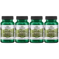 Swanson Indole-3-Carbinol with Resveratrol 200 Milligrams 60 Capsules 4 Pack