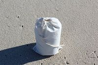 Cotton Single Drawstring Muslin Bags 6"x10" (White Color)-50 Count Pack