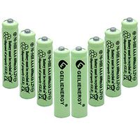 BAOBIAN AAA 600mAh 1.2V NiMH Rechargeable Solar Batteries for Solar Light,Solar Lamp,Garden Lights Green(8 PCS)