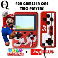 Q-Day SUP PLUS Handheld Video Game Console. 400 Classic Games in 1. SUPREME + GameBoy Games. For Two Players