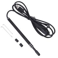 Visual Ear Spoon, 5.5mm 3 in 1USB Ear Cleaning with 6 Adjustable LED Lights, Waterproof Ear Inspection Camera Earwax Cleaning Tool, for Phone, Pad, Computer