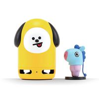 BT21 Official BTS Friends Duo Bluetooth Stereo Portable Speaker & Figure Set for Home, Outdoors, Travel (Speaker CHIMMY + Figure MANG)