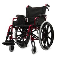 Drive Medical Lightweight Wheelchair, Portable and Folding with Aluminum Alloy Manual Wheelchair,Bariatric,Can Bearing 264 Lb