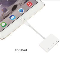 RONSHIN Phone Accessories,4 in 1 Lightning to USB Camera Adapter SD/TF Card Reader USB 3.0 OTG Cable