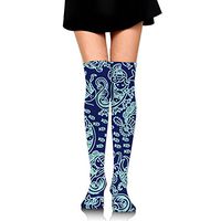 Mermaid Paisley Women Comfortable Knee High Compression Socks Sports Running Socks