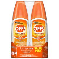 OFF! Family Care Insect & Mosquito Repellent, Unscented with Aloe-Vera, 7% Deet 6 oz, Value pack. (Pack of 2)