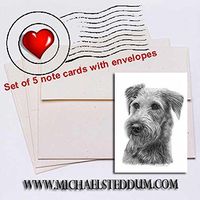 Michael Steddum Irish Terrier Pencil Note Card Set