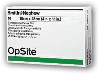 Smith & Nephew Opsite Transparent Adhesive Dressing 11" x 4", Waterproof Film, Moisture Vapor Permeable (Box of 10 Each)