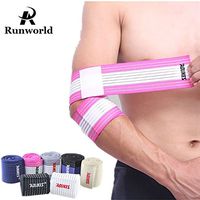 Runworld (1 Pair) Arm & Elbow Brace Compression Bandage Wraps Sleeve for Men Women Tennis Elbow, Golfers Elbow, Tendonitis, Arthritis, Weightlifting, Joint Pain Relief, Injury Recovery (Rose/White)