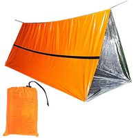 Camping Sleeping Bag, Reusable Emergency Sleeping Bag Thermal Waterproof for Backpacking, Camping, or Hiking Survival Travel Tent (Orange)
